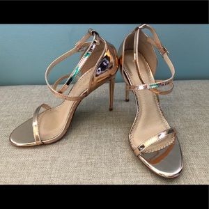 Rose Gold Liliana heels from Lulu’s.